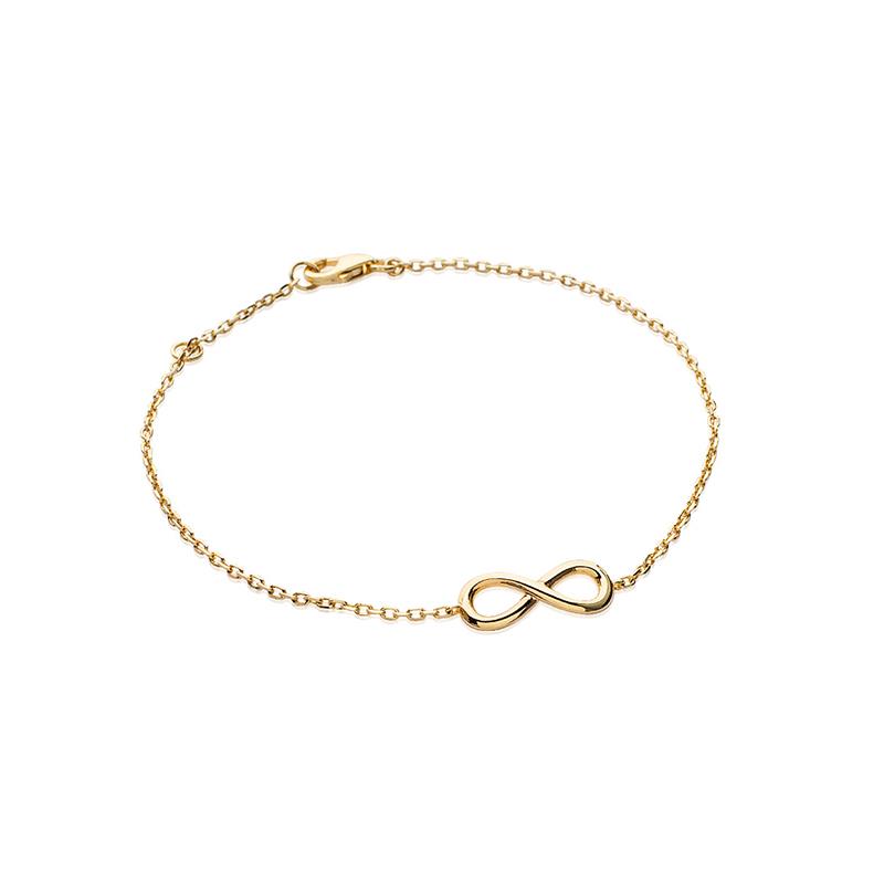 Bracelet infini plaqué or