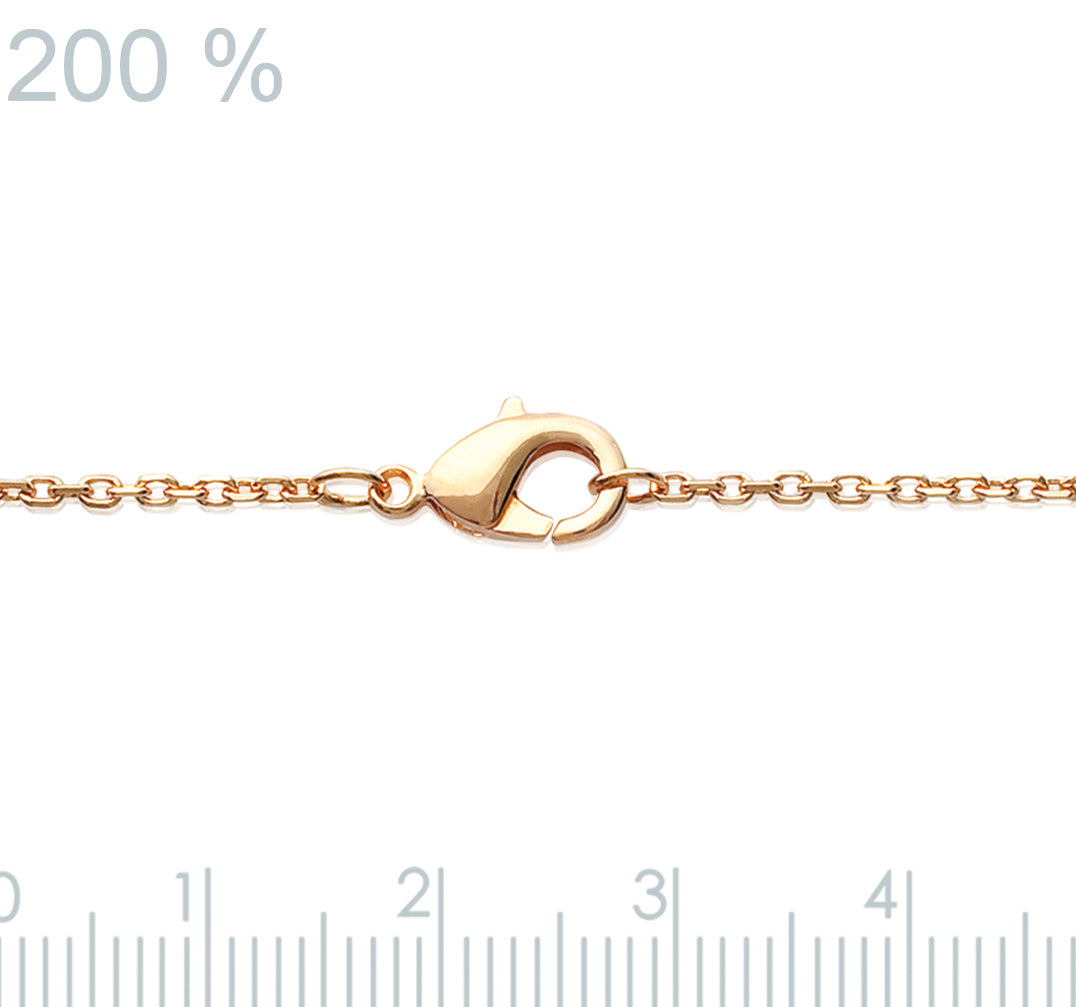 Bracelet serti de zircons plaqué or 18 carats