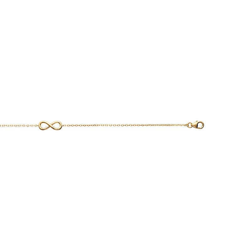 Bracelet infini plaqué or