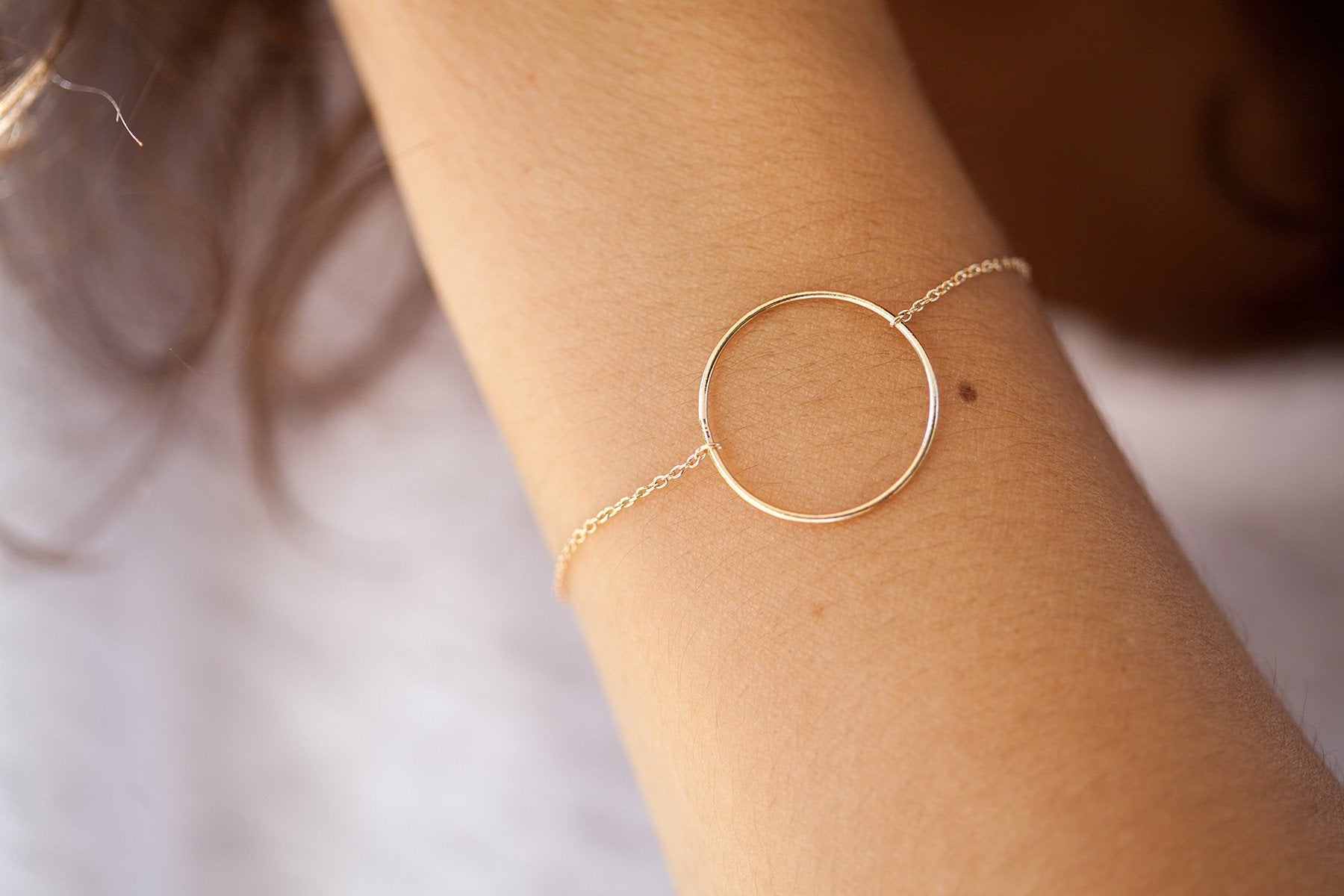 Bracelet 1 rond plaqué or