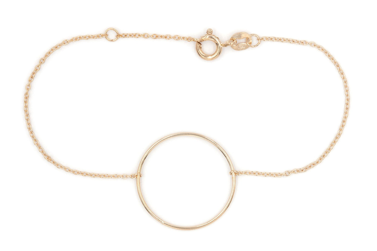 Bracelet 1 rond plaqué or
