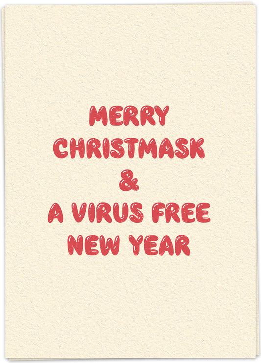 Carte postale "Merry Christmask & a virus free New Year"