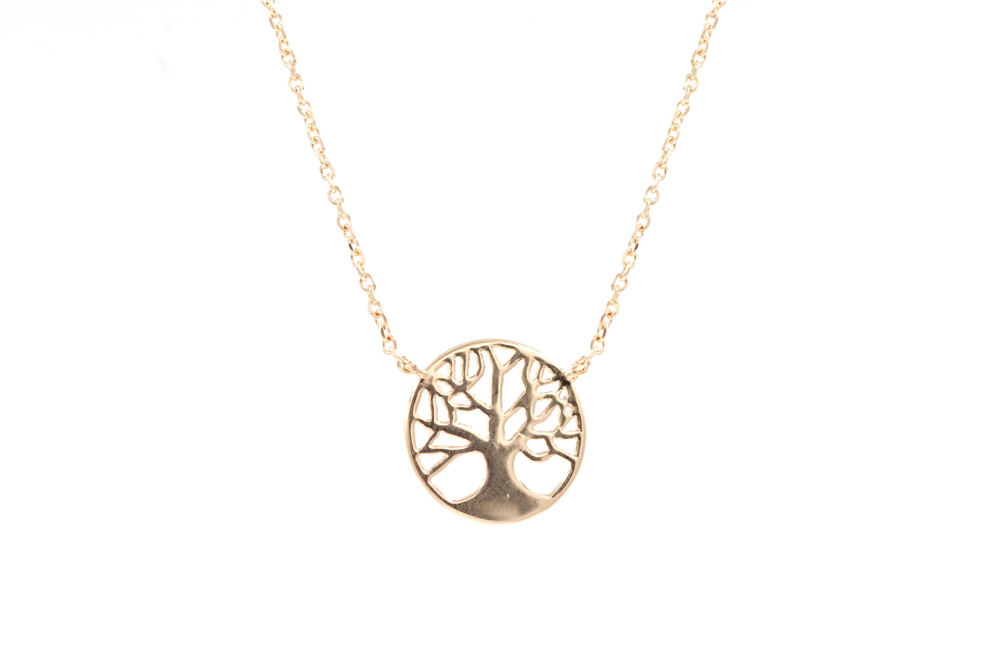 Collier arbre de vie plaqué or