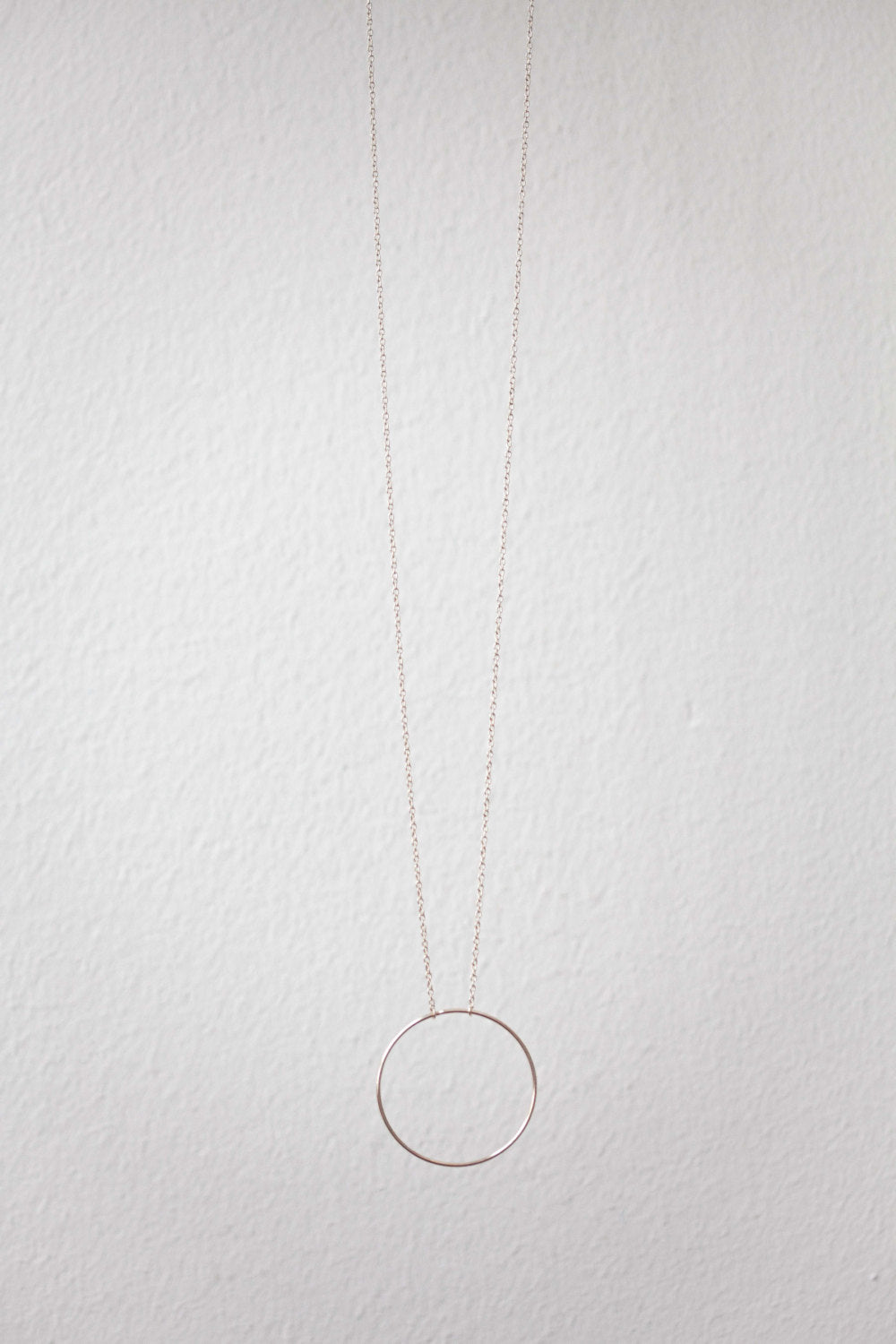 Collier 1 anneau en argent massif