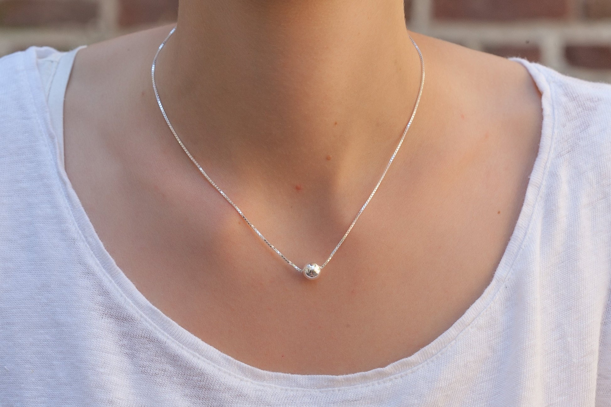 Collier perle d'argent