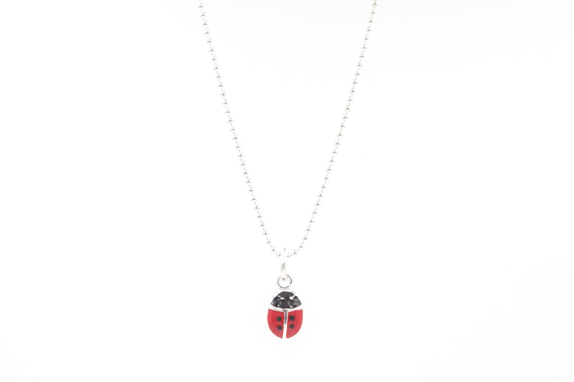 Collier coccinelle en argent