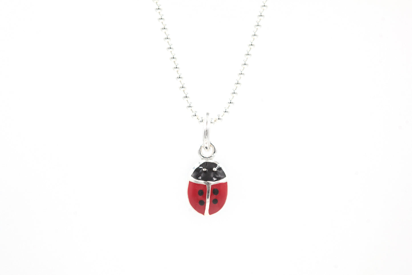 Collier coccinelle en argent