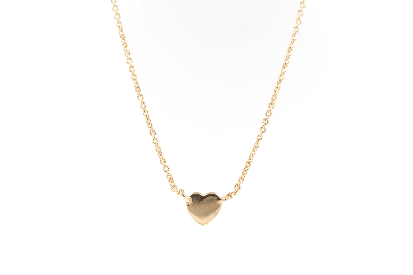 Collier avec coeur en plaqué or