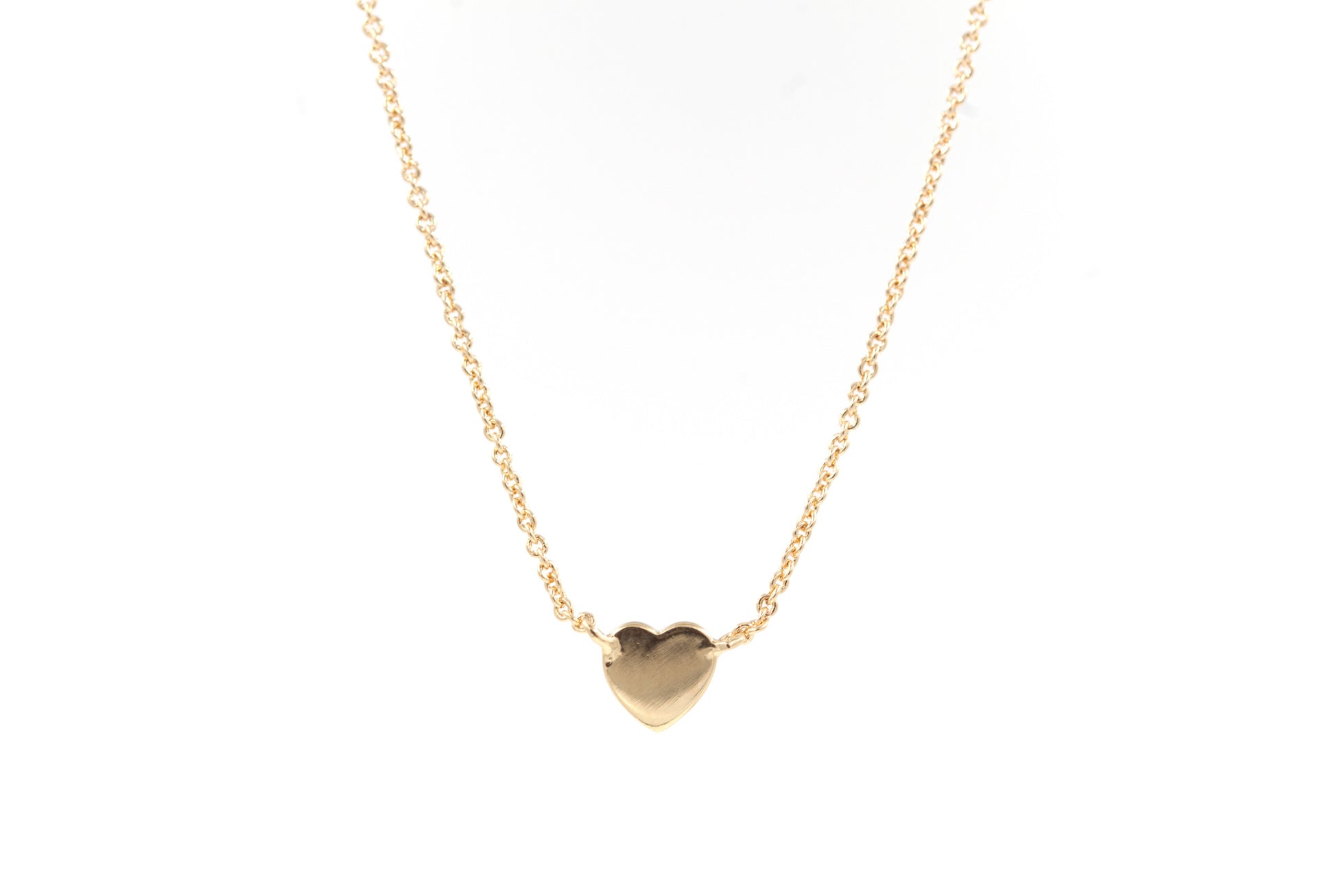 Collier avec coeur en plaqué or