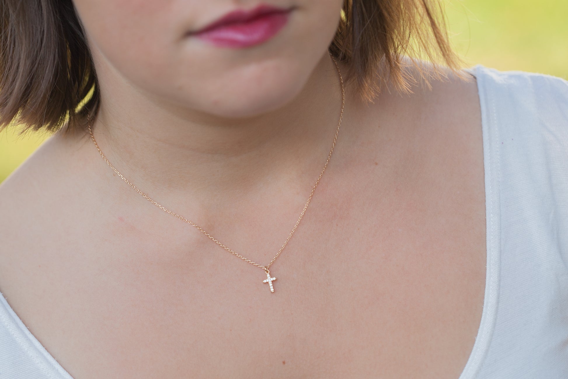 Icon Brand - Collier avec pendentif croix - Doré antique Icon Brand - Collier avec pendentif croix - Doré antique