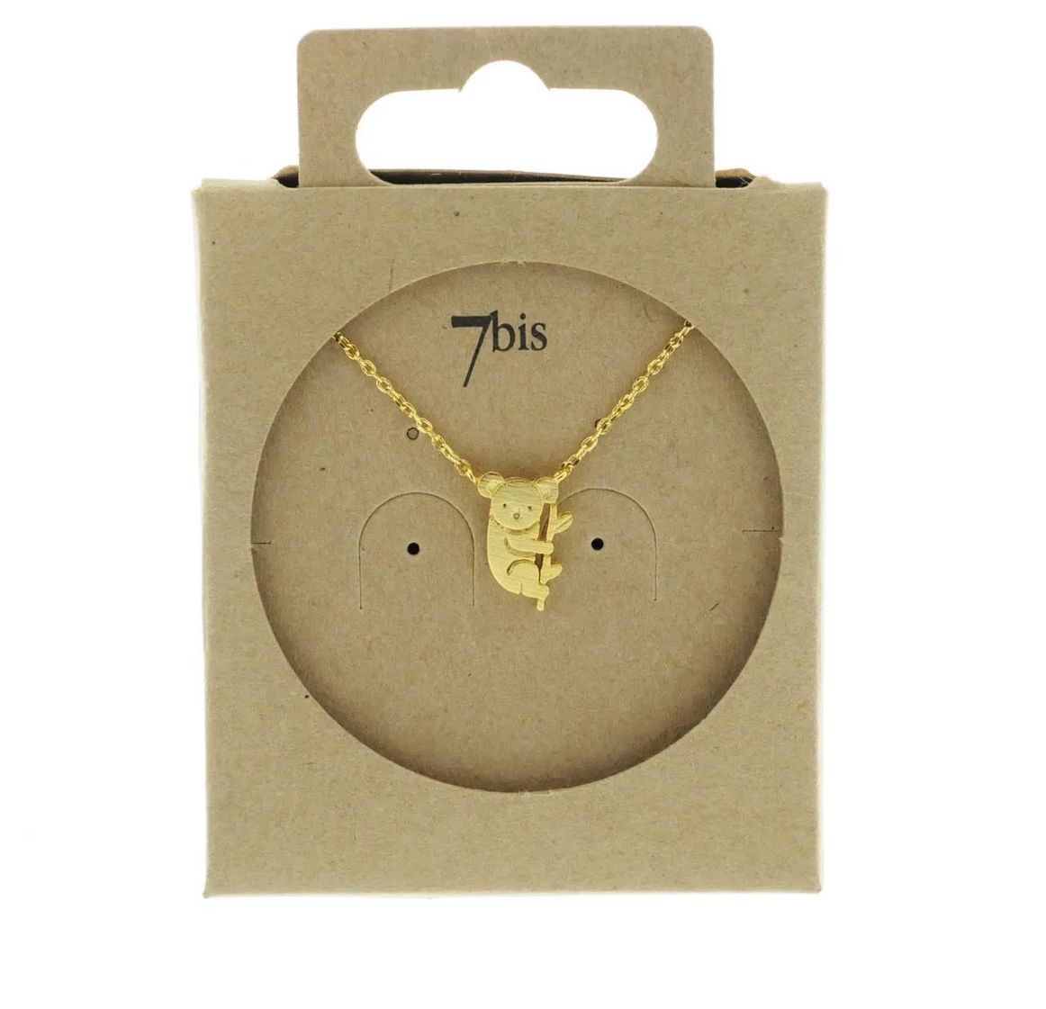 Collier koala doré