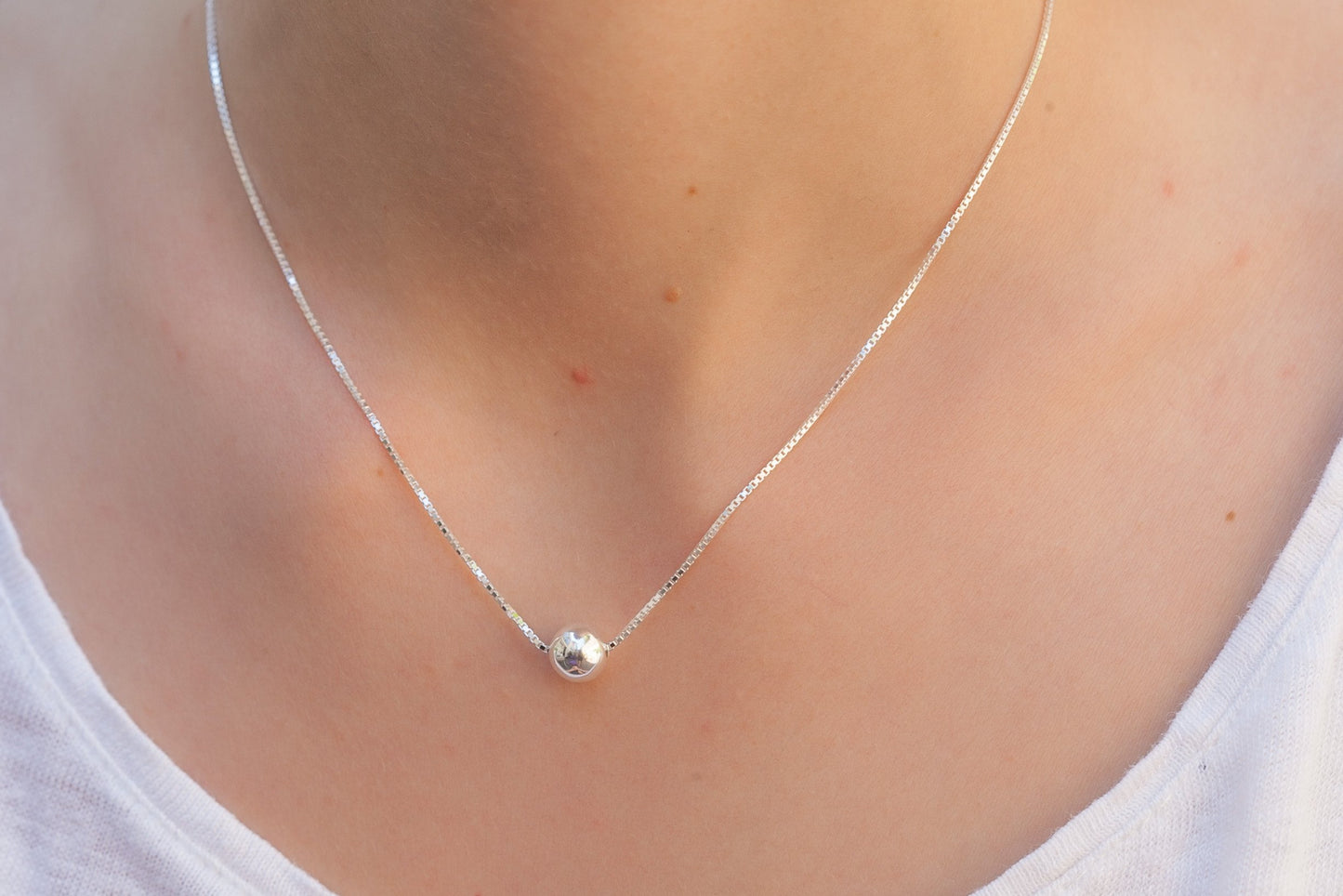 Collier perle d'argent