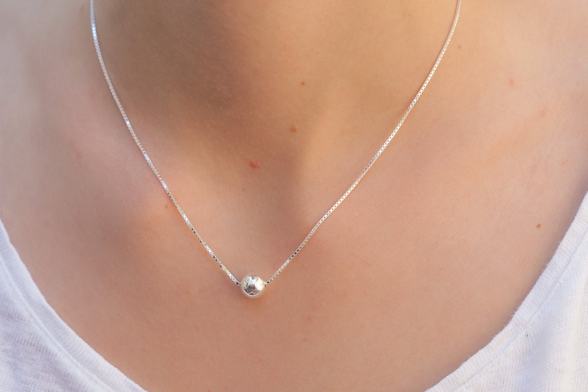 Collier perle d'argent