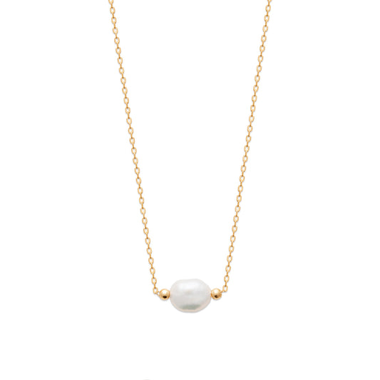 Collier perle de culture plaqué or