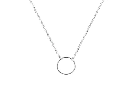 Collier petit rond en argent massif