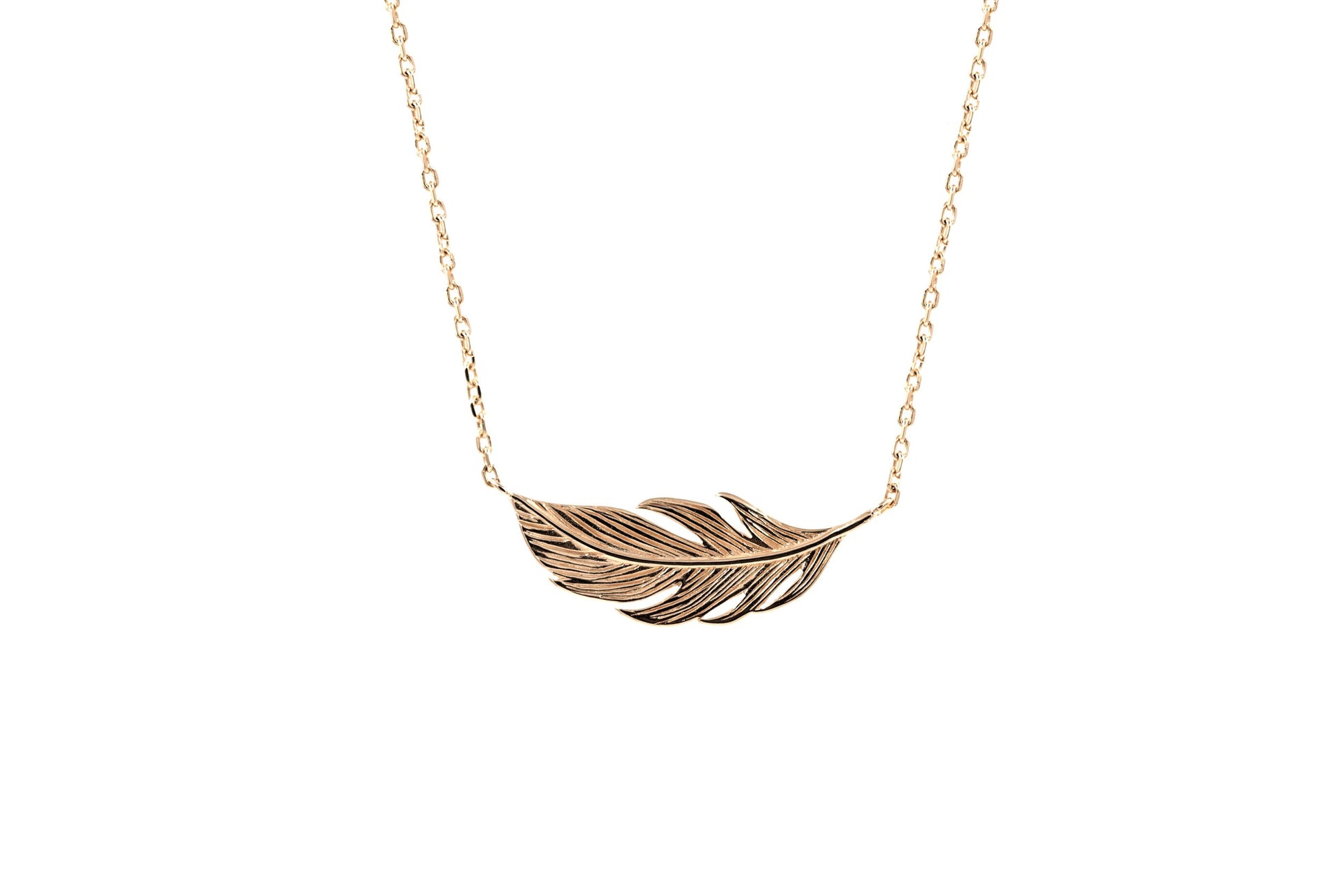 Pendentif Plume en Or