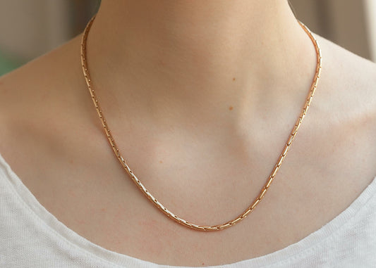 Collier maille Paloma, vintage plaqué or
