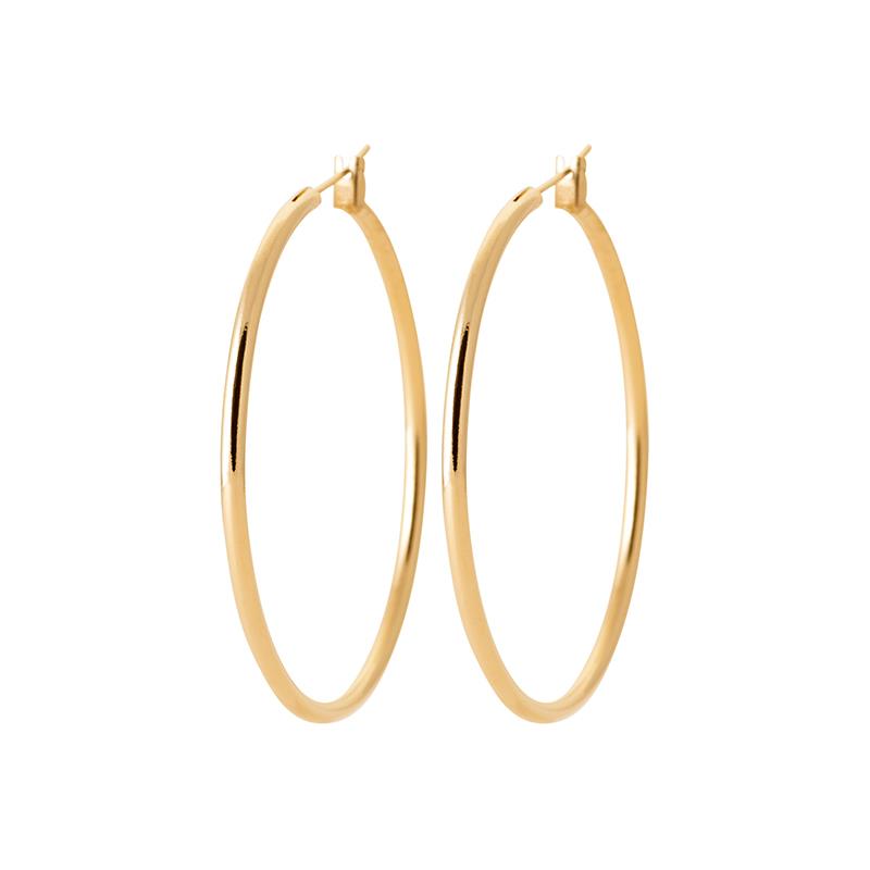 Boucles d'oreilles créoles 4cm plaqué or
