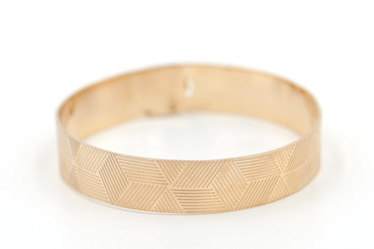 bracelet jonc manchette plaqué or
