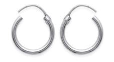 Petites créoles classiques en argent
