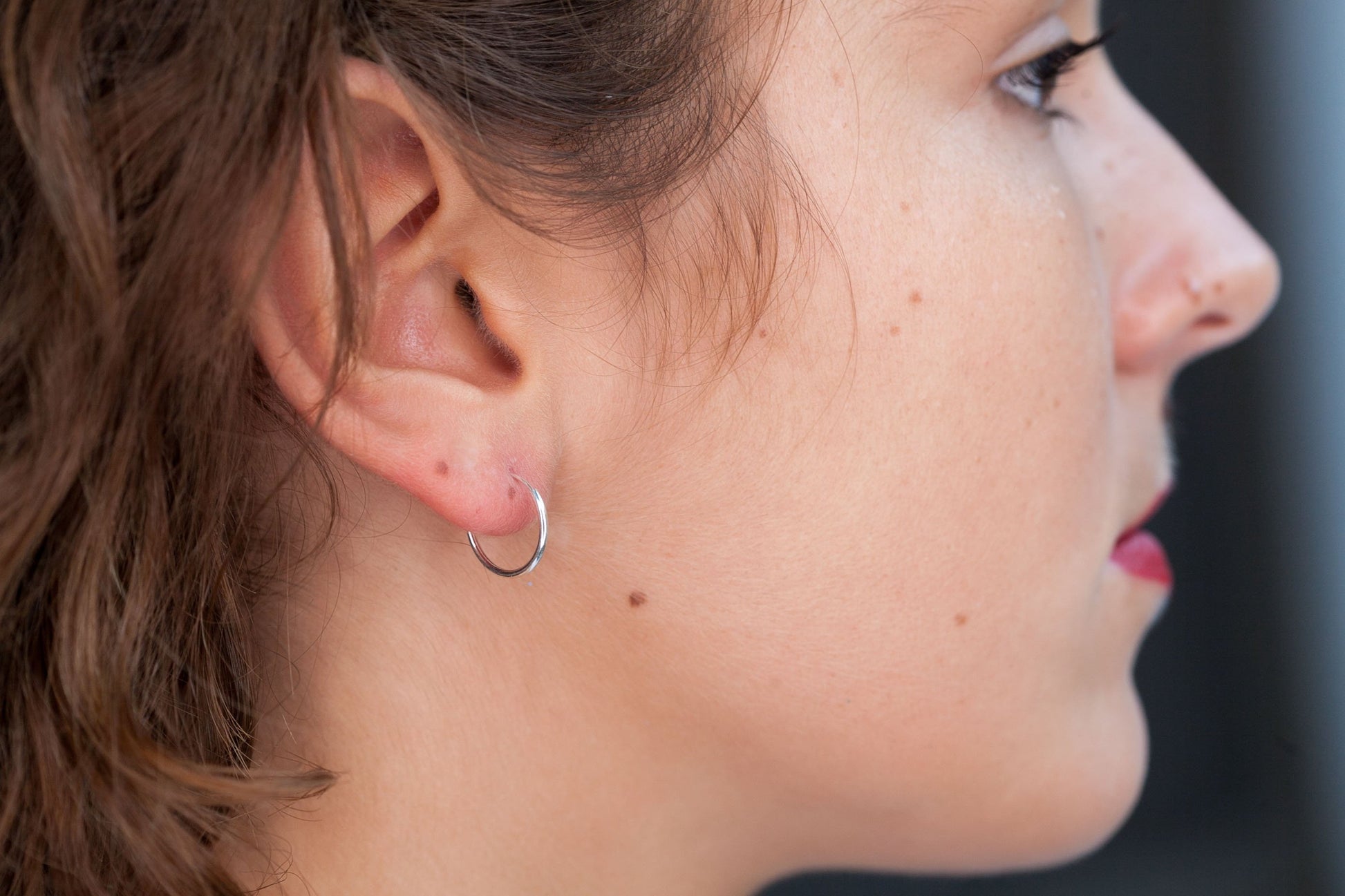 Petites créoles classiques en argent