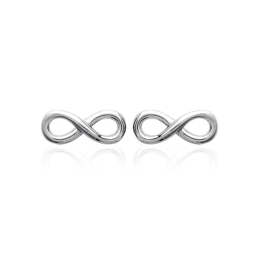 Boucles d'oreilles infini argent