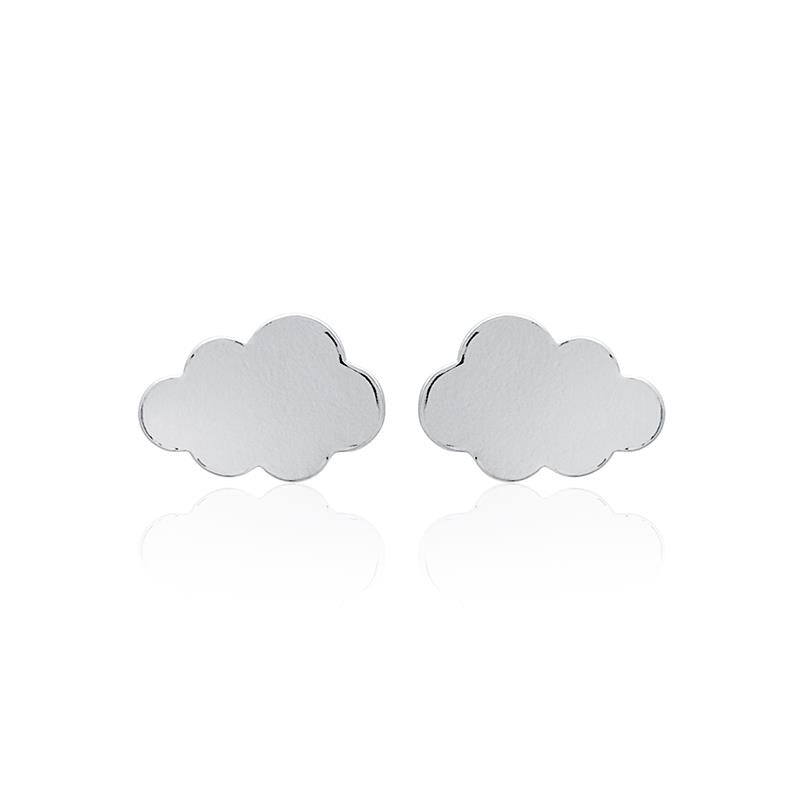 Boucles d'oreilles puces nuage en argent