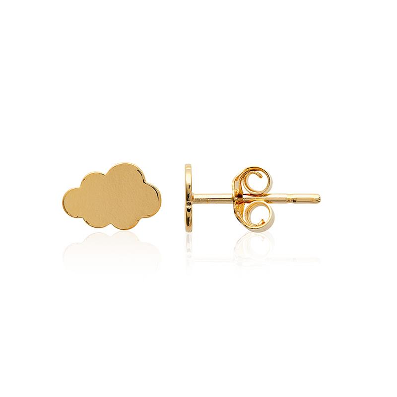 Puces d'oreilles plates rondes en plaqué or - Look minimaliste – Lucette  Paris