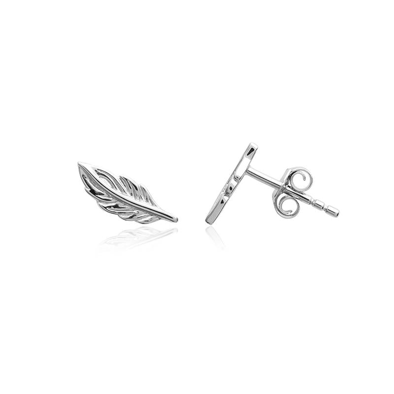 Boucles d'oreilles Plumes AÉLYS en Argent 925/1000 et Oxyde - AE-B6OZ0017