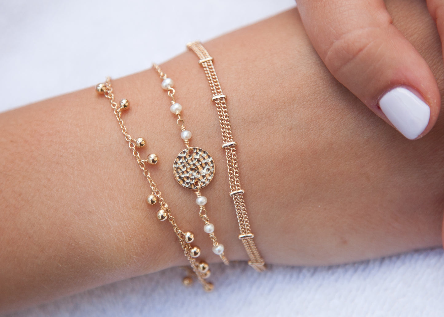 Bracelet double plaqué or